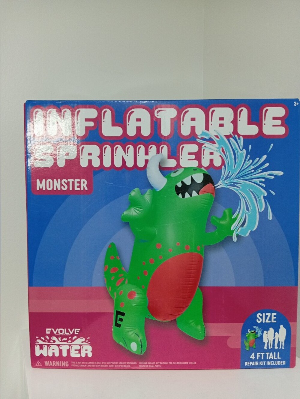 Inflatable Sprinkler Monster 4ft Tall- Brand New